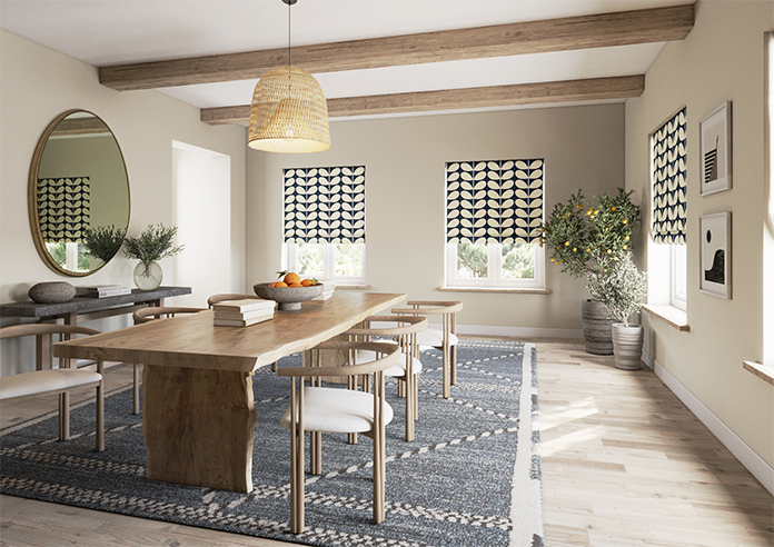 Orla Kiely Jumbo Solid Stem, Whale - Twist&Fit Roman Blind - Image 7